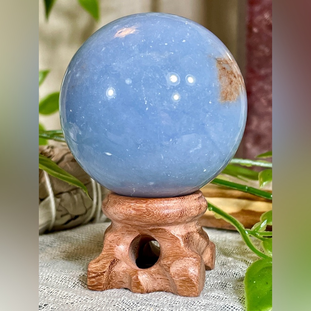 1078 Angelite Crystal Sphere